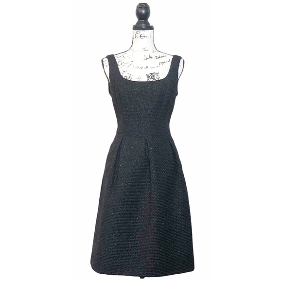 Evan Picone Black Sleeveless Cocktail Dress 10 - Picture 1 of 5
